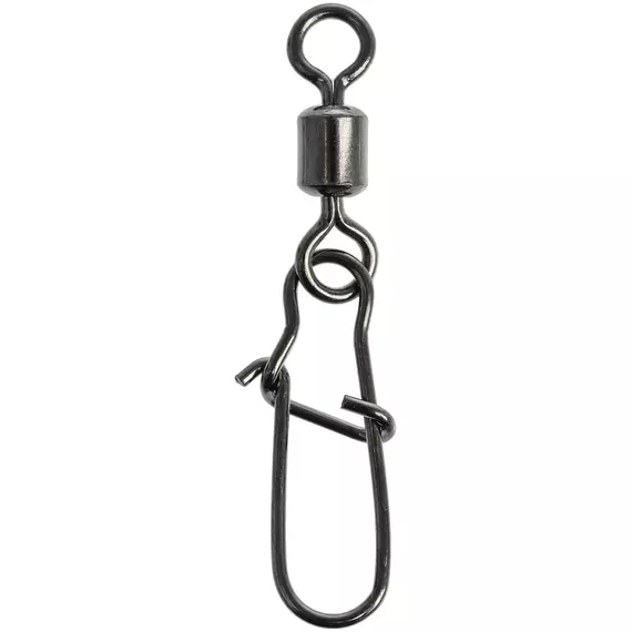 Вертлюжок з застібкою Select Basic Swivel Snap #4 (8 шт / уп), Размер: 29.5мм, Цвет воблера: Black Nickel, фото , изображение 2